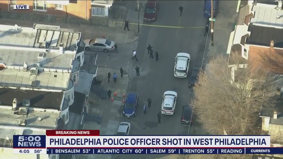 Philadelphia police officer shot during traffic stop in West Philadelphia